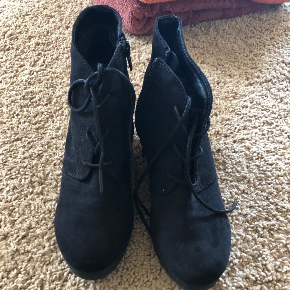 Cute wedge booties